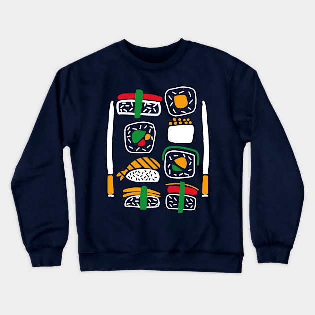 Minimalist Sushi Crewneck Sweatshirt by hibahouari1@outlook.com